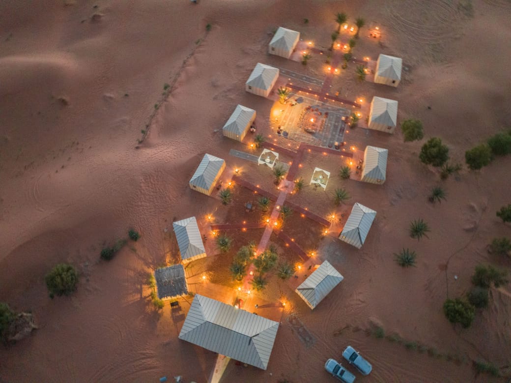 1 noite O acampamento no deserto de Merzouga
